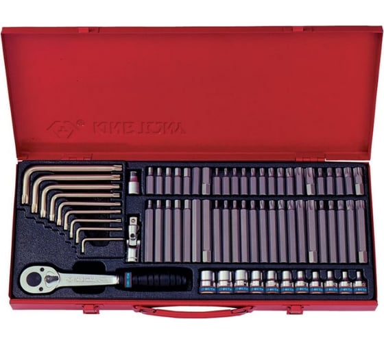 Изображение товара Набор вставок бит (3/8", TORX, SPLINE, HEX, 69 предметов) KING TONY 5169PR