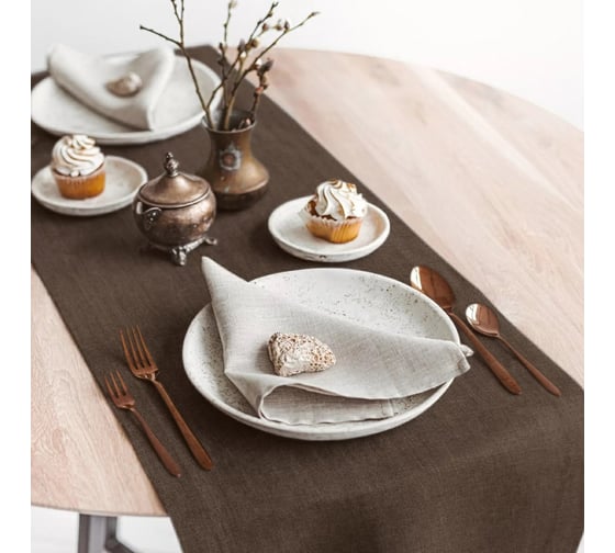 Изображение товара Сервировочная дорожка Волшебная Ночь 40/140, шоколад 776595