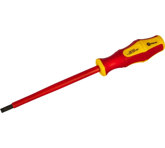 Изображение товара Отвертка диэлектрическая Ultra Grip SL 6,5 х 150 мм CR-V КОБАЛЬТ 646-461