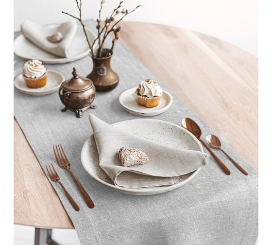 Изображение товара Сервировочная дорожка Волшебная Ночь 40/140, пепельно-серый 776600