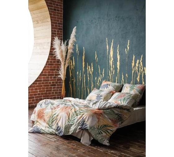 Изображение товара Комплект постельного белья Волшебная Ночь поплин, полутораспальный, с наволочками 70/70 Fern 786692