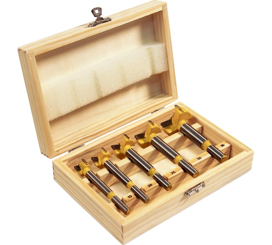 Изображение товара Набор сверл Форстнера для дерева 5 шт, ТСТ Энкор 19149