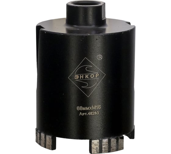 Изображение товара Коронка алмазная ПРОФ 68 мм, М16, SDS-plus Энкор 48283