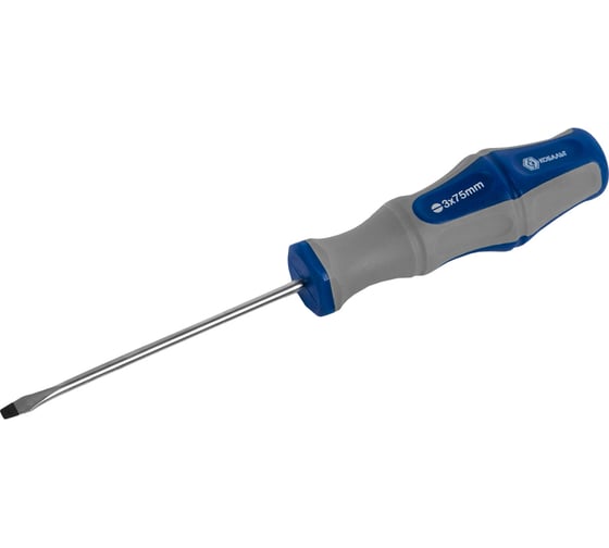 Изображение товара Отвёртка Ultra Grip SL 3 х 75 мм CR-V КОБАЛЬТ 646-225