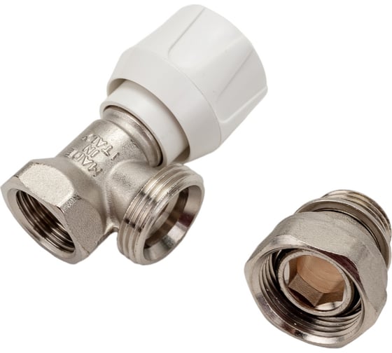 Изображение товара Ручной терморегулирующий клапан STOUT Svr-2102-100015 угловой 1/2" (с дополнительным уплотнением) RG008VL0HJS7HS