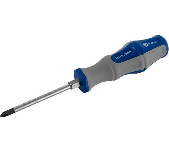 Изображение товара Отвертка ударная Ultra Grip PH-1x75 мм S2 КОБАЛЬТ 646-584