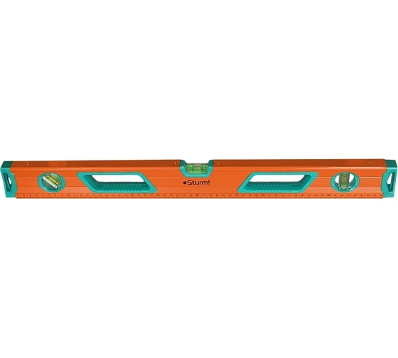 Изображение товара Антиударный магнитный уровень Sturm зеркало, 3 глазка, 600 мм 2015-05-600