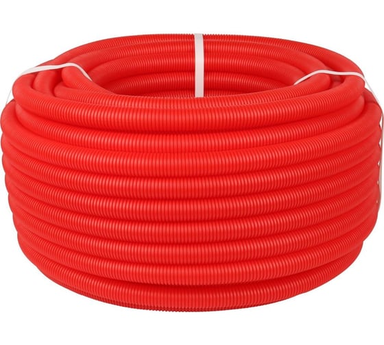 Изображение товара Гофрированная труба STOUT Spg-0002-502820 пнд, цвет красный, наружным диаметром 28 мм для труб диаметром 20 мм RG00926CSOLVQA