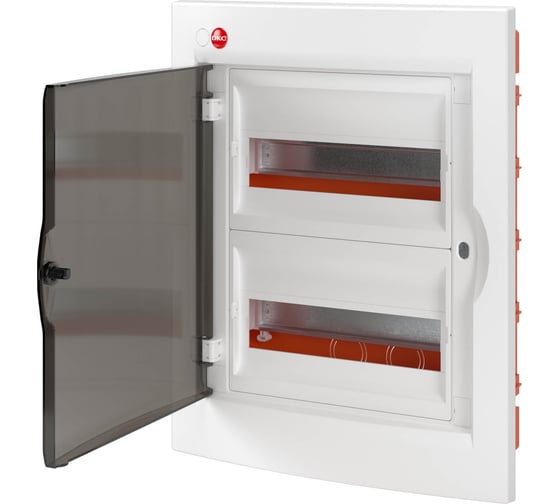 Изображение товара Щиток DKC встраиваемый с дверцей 24 мод.,IP41, белый, с клеммным блоком 63А RB24B4TWDDIY