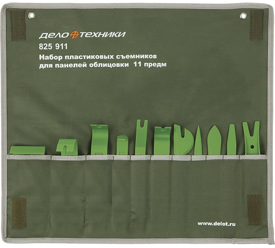 Изображение товара Набор пластиковых съёмников для панелей облицовки Дело Техники 11 предметов 825911