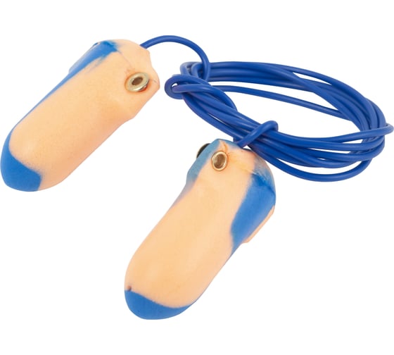 Изображение товара Противошумные беруши с металлодетекцией со шнурком Jeta Safety 37 дб, 1 пара, JEM51