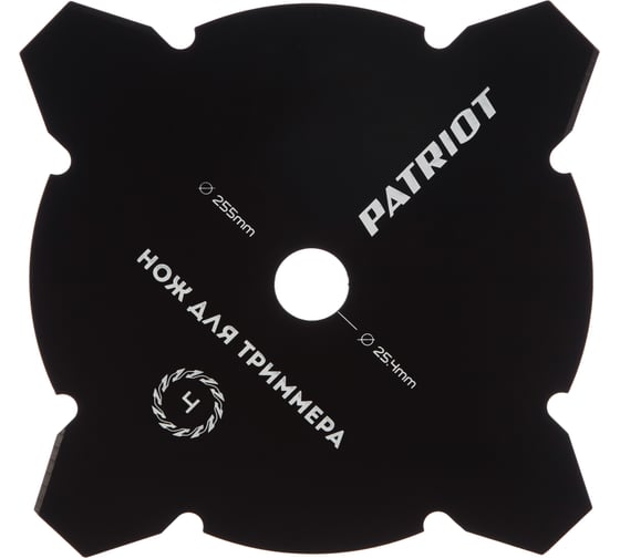 Изображение товара Нож TBM-4 (255 мм; 25.4 мм) для триммеров PATRIOT 809115208