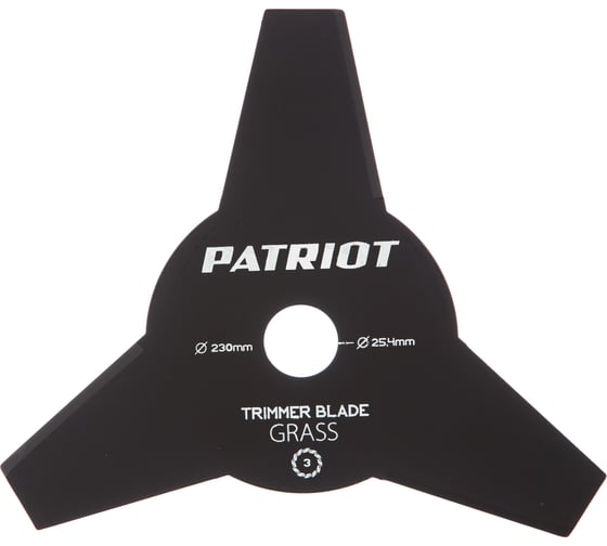 Изображение товара Нож TBS-3 (230 мм; 25.4 мм) для триммеров PATRIOT 809115199