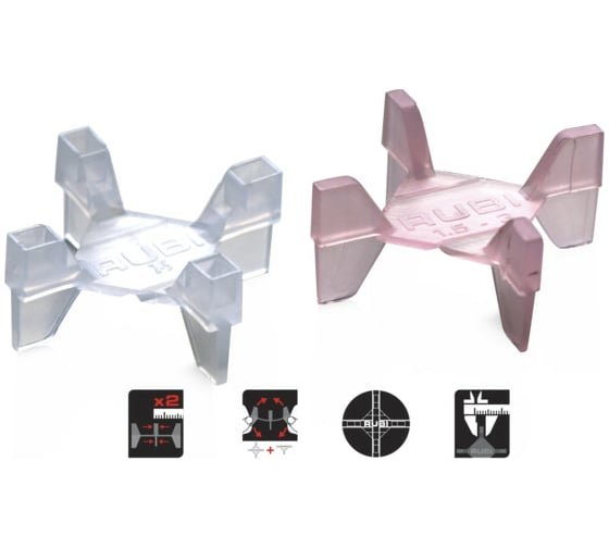 Изображение товара Крестики RUBI TwinFlex 2-5мм, 250шт. 02994