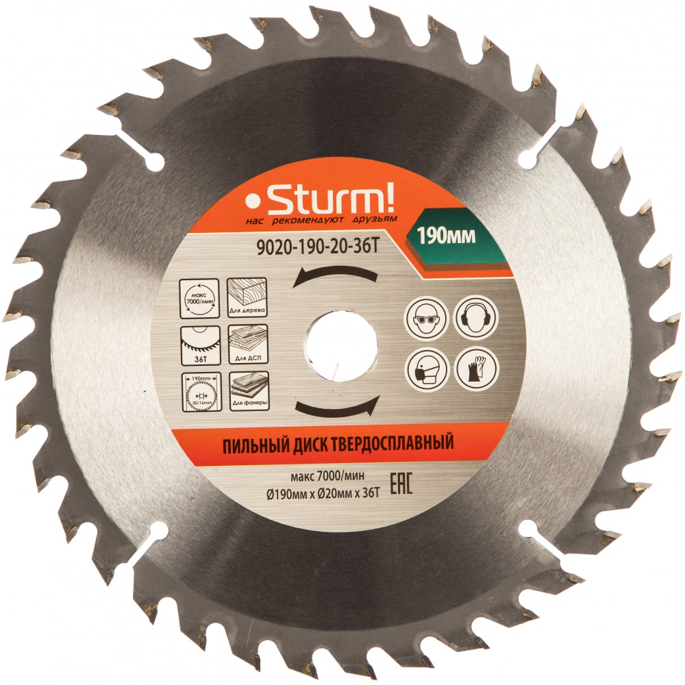 Пильный диск Sturm пильный диск sturm 9020 1 90 30 36t
