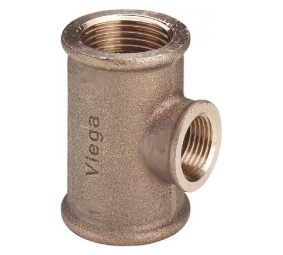 Изображение товара Тройник Viega ВВВ, 1 1/4, 3/4, 1 1/4, бронза RX, переходной 650742