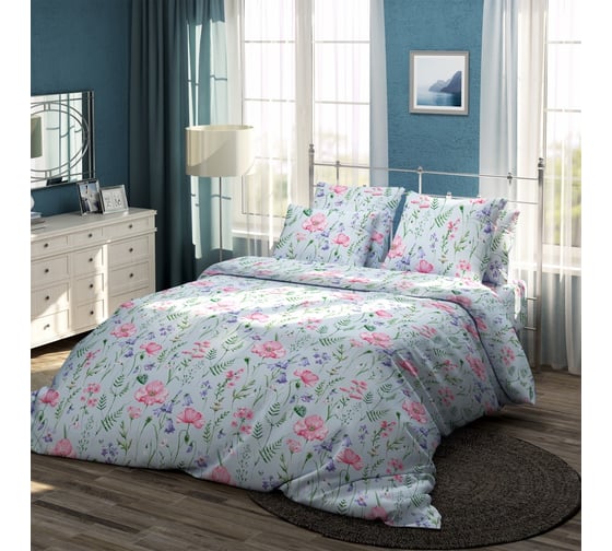 Изображение товара Комплект постельного белья Самойловский Текстиль бязь Семейный, с наволочками 50x70 см Лонна 774135