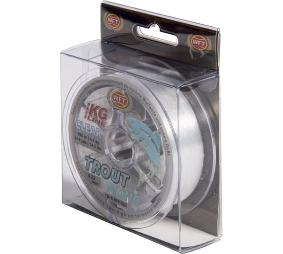 Изображение товара Монофильная леска WFT KG TROUT MONO Clear 200/022 1D-C-990-022