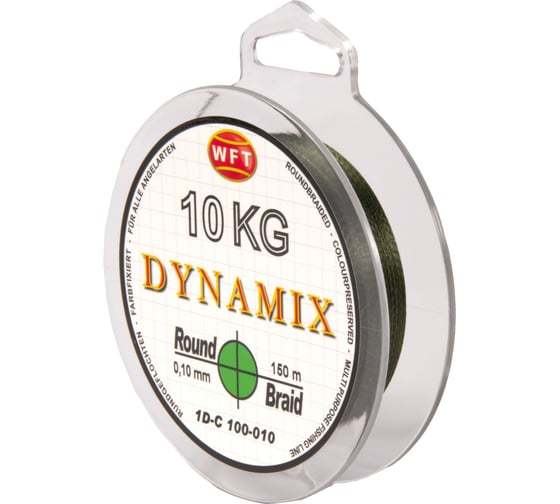 Изображение товара Плетеная леска WFT KG ROUND DYNAMIX Green 150/010 1D-C-100-010