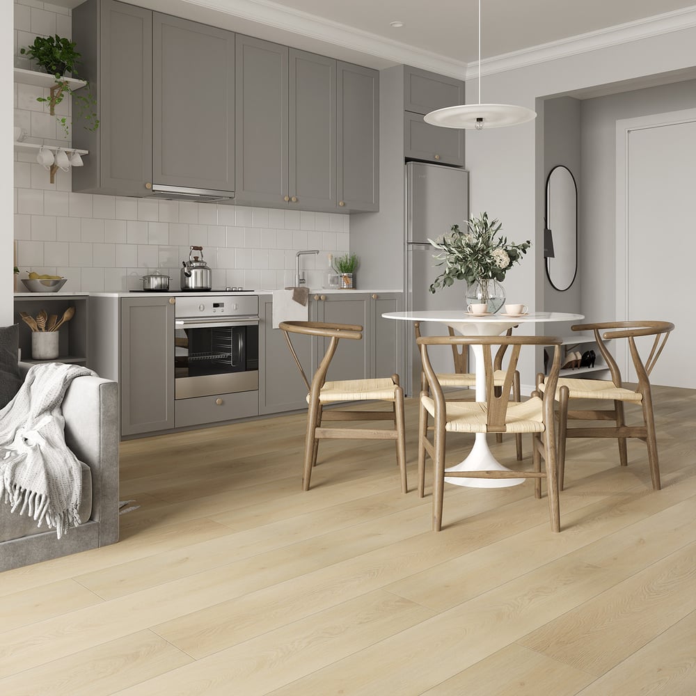 Изображение товара Ламинат Floorwood SPC Uantroo 0.5 мм, 43 класс, 4V 1220x228x5 мм, c подложкой, Дуб Эклер/Euler Oak, 2.23 кв.м 9433