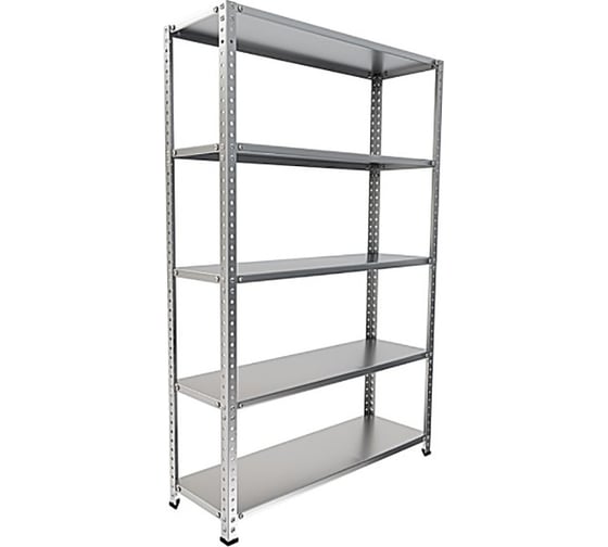 Изображение товара Универсальный металлический стеллаж IRONMEBEL optimus lite 2200x700x400 мм, 5 полок M-СУЭ2200х700х400