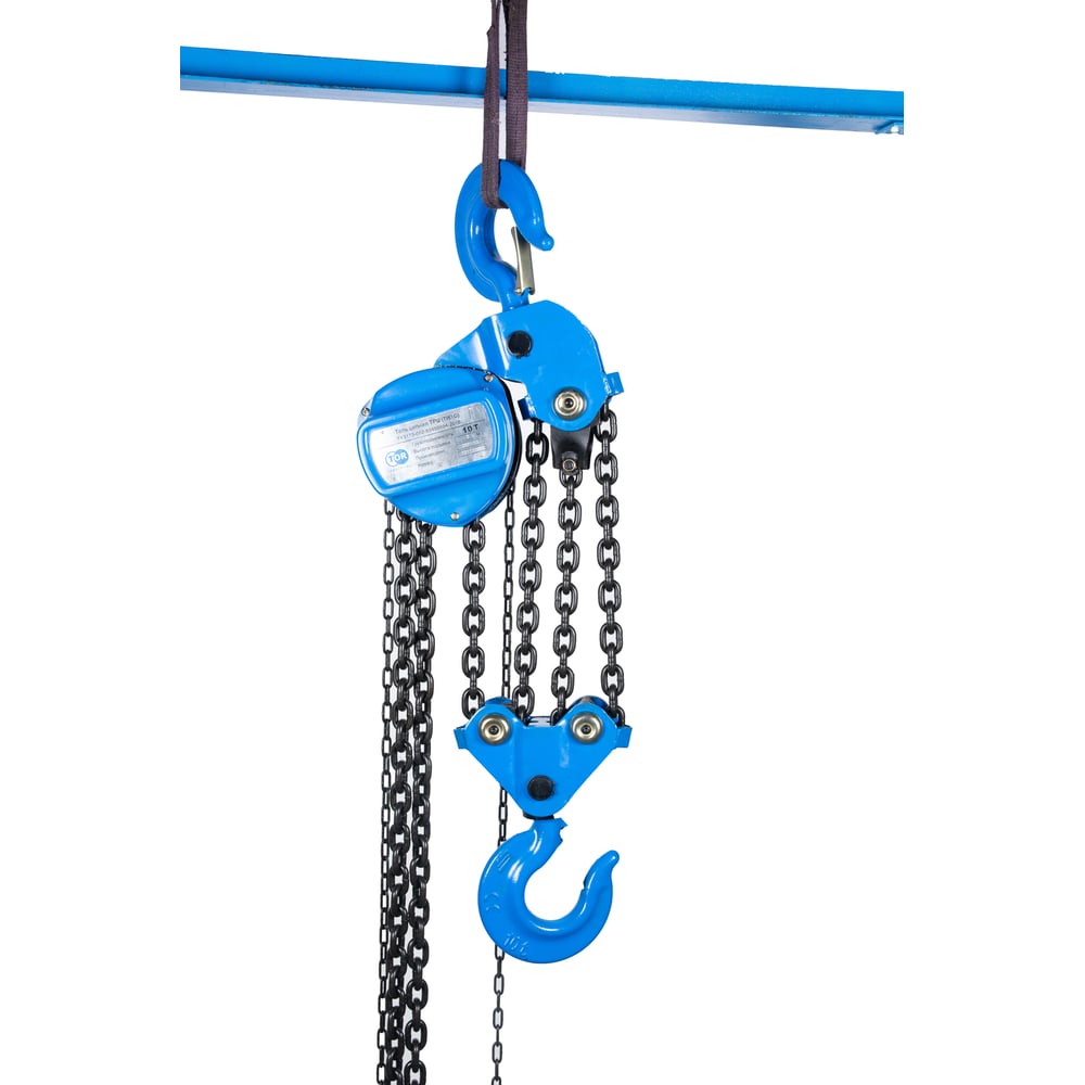 Изображение товара Ручная шестеренная таль TOR ТРШ C 10ТХ3М 10 тонн грузоподъемности