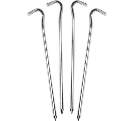 Изображение товара Набор стальных колышков SOLARIS 18см, 4шт S6607