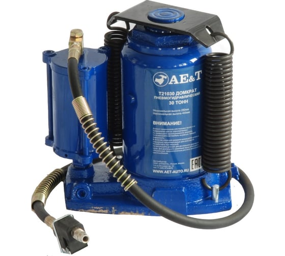Изображение товара Пневмогидравлический бутылочный домкрат AE&T, 30 т T21030