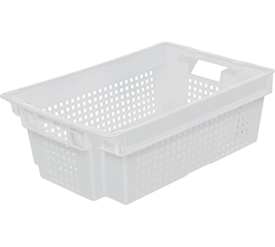 Изображение товара Ящик Тара.ру п/э, 600x400x200 мм, 1,4 кг, мороз., цв. натуральный 28423