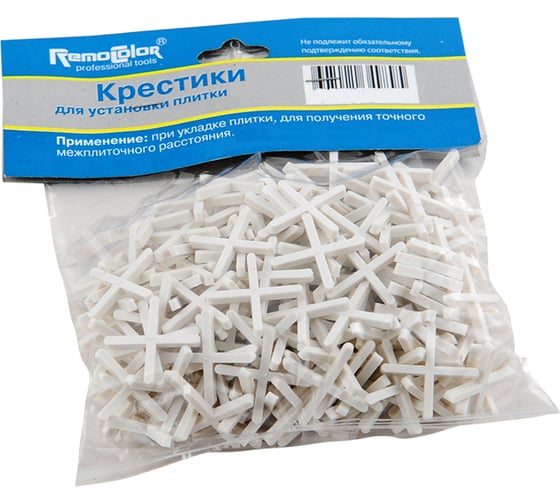 Изображение товара Крестики (100 шт; 4 мм) для плитки РемоКолор 47-0-040