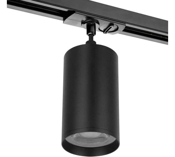 Изображение товара Трековый однофазный светильник на шинопровод Wolta IP20, под лампу GU10, чёрный WTL-GU10/03B