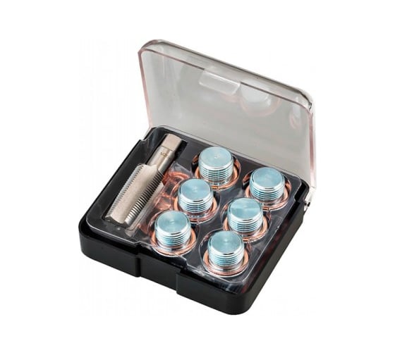 Изображение товара Набор для ремонта масляных пробок М20х1,5 кейс 19шт МАСТАК 103-47020C