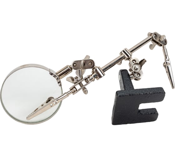 Изображение товара Зажим для пайки с лупой КУРС 60525