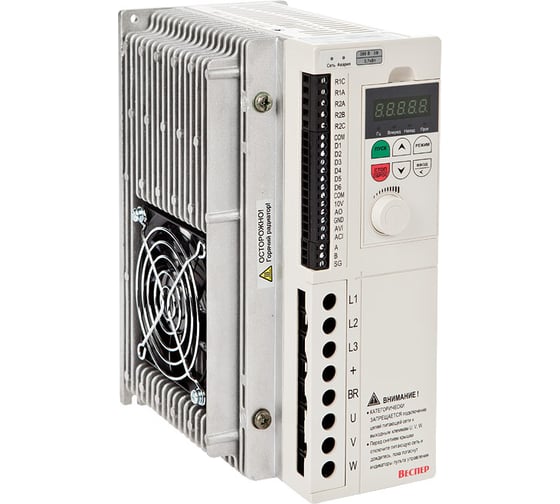 Изображение товара Преобразователь частоты Веспер E4-8400-005H 3,7кВт 380В, со съемным пультом VSP5962