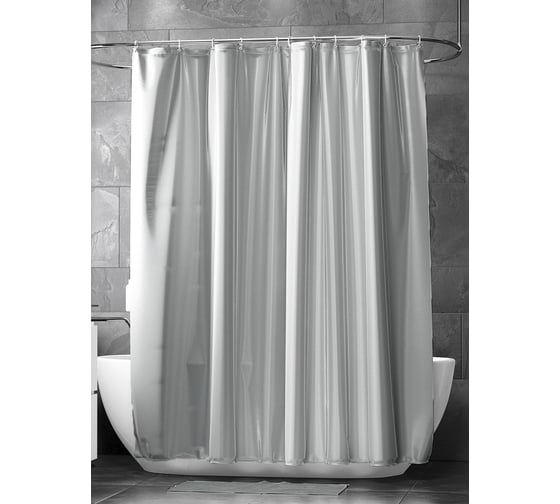 Изображение товара Штора для ванной Bath Plus super big светло-серый, 280x200 см ST-010