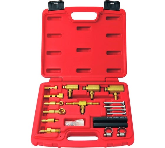 Изображение товара Комплект переходников для обслуживания топливных систем впрыска азиатских автомобилей, кейс, 19шт МАСТАК 120-03019C