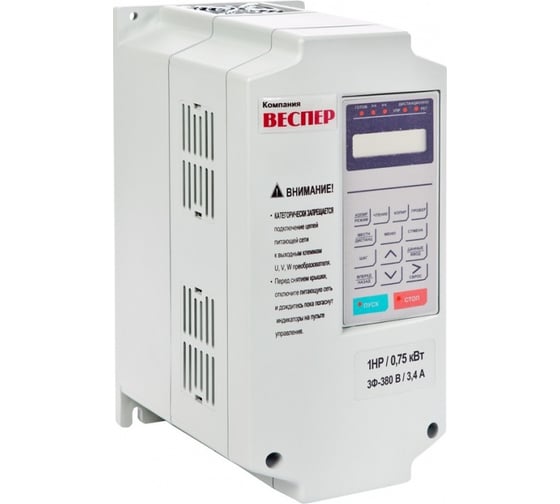 Изображение товара Преобразователь частоты Веспер EI-9011-040H 30кВт 380В, со съемным пультом VSP4427