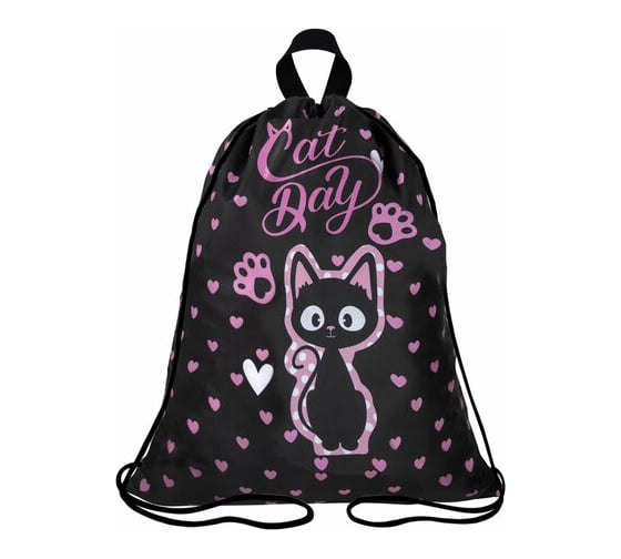 Изображение товара Мешок для обуви BRAUBERG Kids Amazed cat, с петлей, 42x34 см 271629