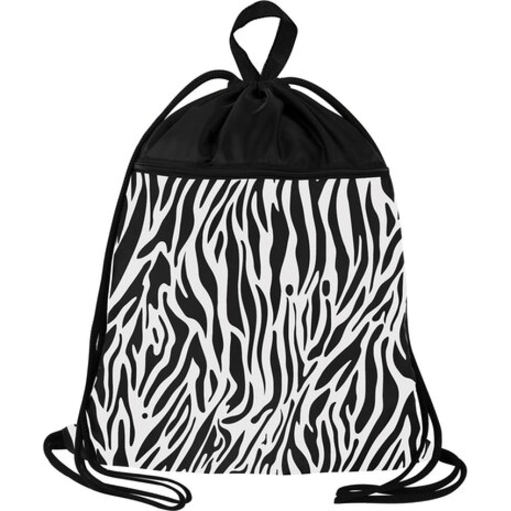 Мешок для обуви BRAUBERG сумка мешок отдел на молнии наружный карман длинный ремень серебристый