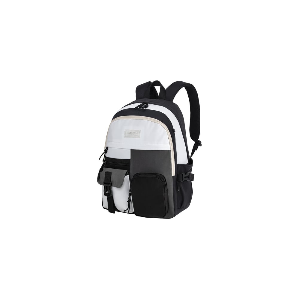 Рюкзак BRAUBERG рюкзак текстильный 46х30х10 см вертикальный карман черно белый