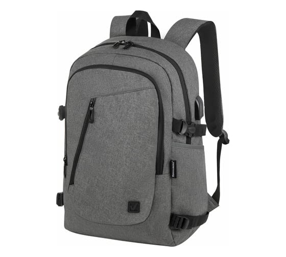 Изображение товара Универсальный рюкзак BRAUBERG Urban Charge с отделением для ноутбука, Usb-порт, серый, 46x31x15 см 271655