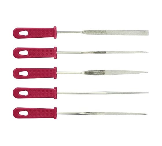 Изображение товара Алмазные широкие надфили КУРС 170 мм, 5 шт. 42159