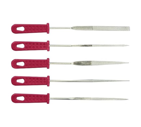 Изображение товара Алмазные узкие надфили КУРС 160 мм, 5 шт. 42158