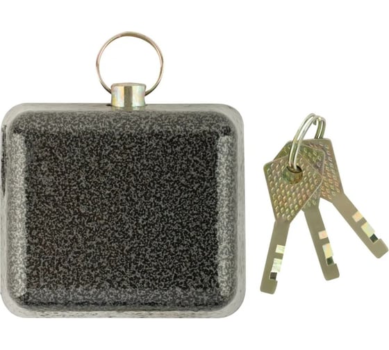 Изображение товара Замок навесной КУРС чугунный корпус, прямая стальная дужка 67031