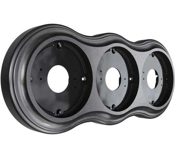 Изображение товара Трехместная рамка Мезонинъ, серия "аврора", цвет - венге, тм GE70833-36