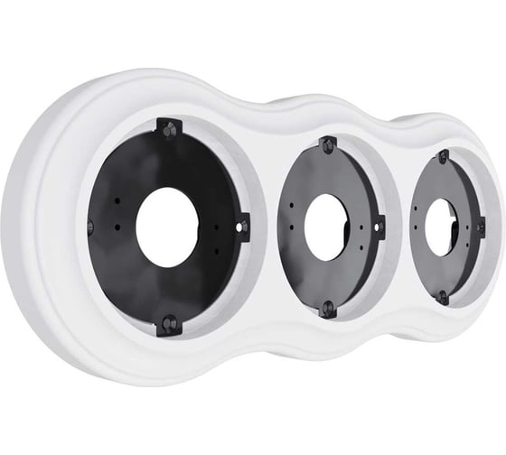 Изображение товара Трехместная рамка Мезонинъ, серия "аврора", цвет - белый, тм GE70833-01