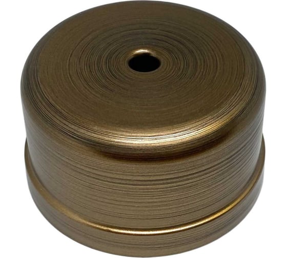 Изображение товара Распределительная коробка Мезонинъ пластиковая d80мм, высота 43мм, ip20, цвет -бронза, усадьба, тм GE30236-36