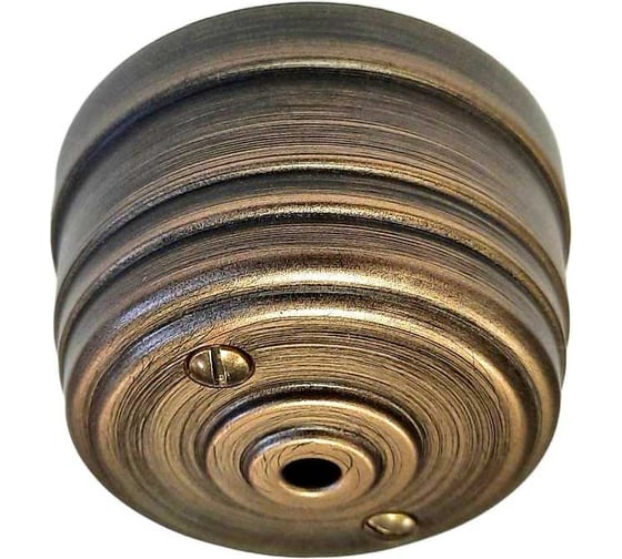 Изображение товара Корпус потолочной розетки Мезонинъ пластиковый, d70x40, цвет - бронза, серия усадьба, тм GE30811-36