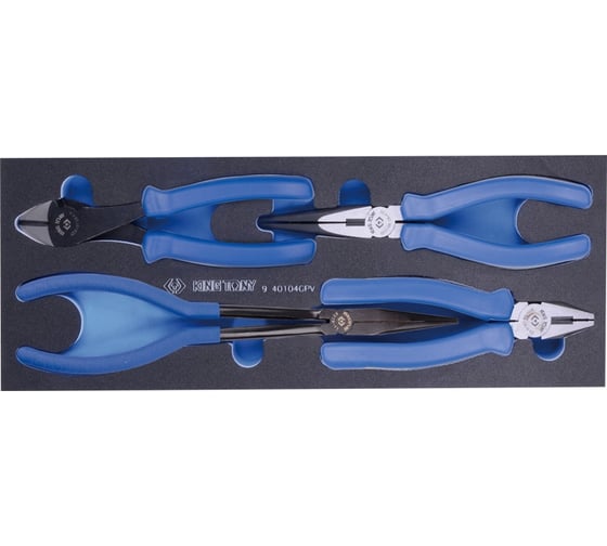 Изображение товара Набор плоскогубцев и бокорезов, ложемент, 4шт KING TONY 9-40104GPV