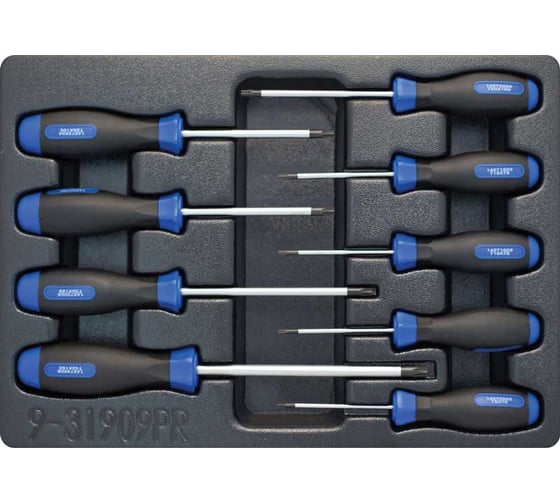 Изображение товара Набор отверток TORX, ложемент, 9шт KING TONY 9-31909PR